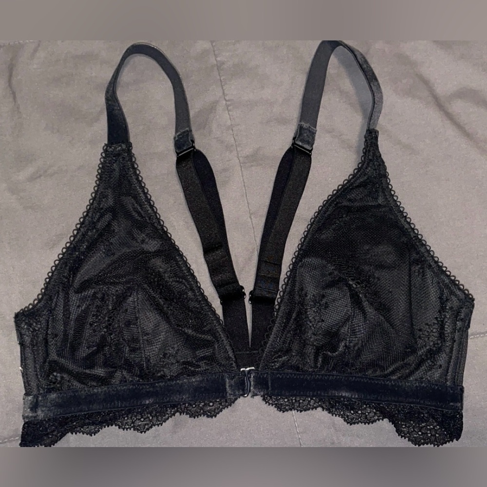 Victoria's Secret Black Mesh Lace Bra